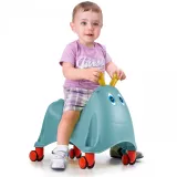 Obrotowe kółka 360° w jeździku odpychaczu FEBER dla maluchów.