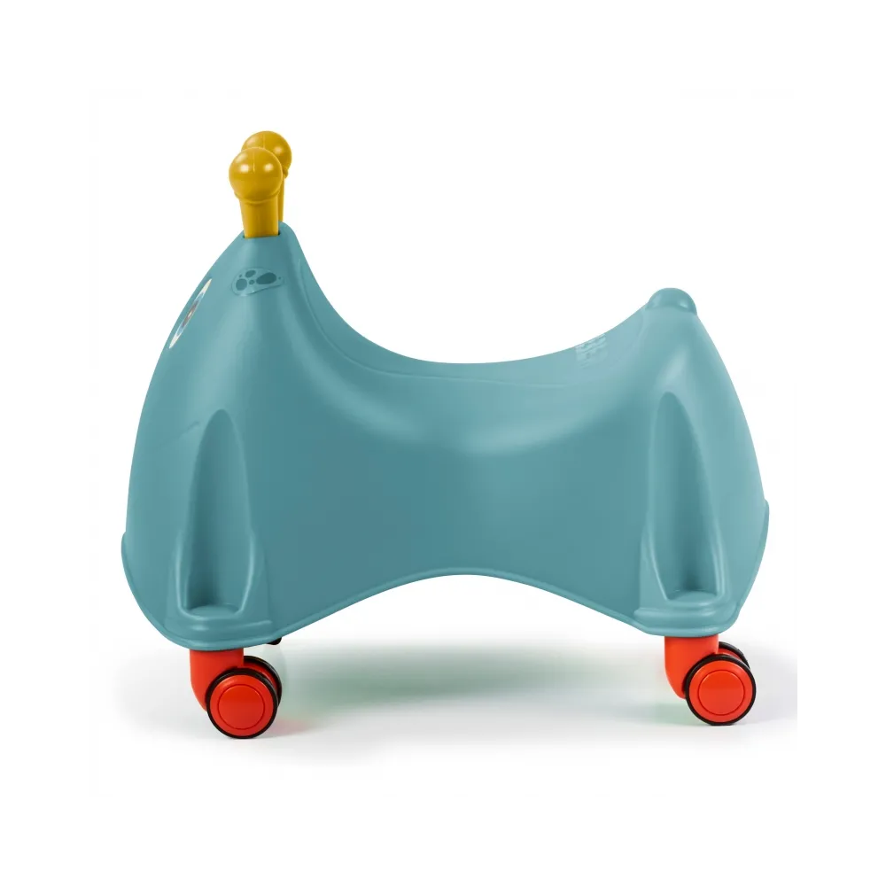 Wygodne siedzisko jeździka FEBER - idealne dla małych dzieci.