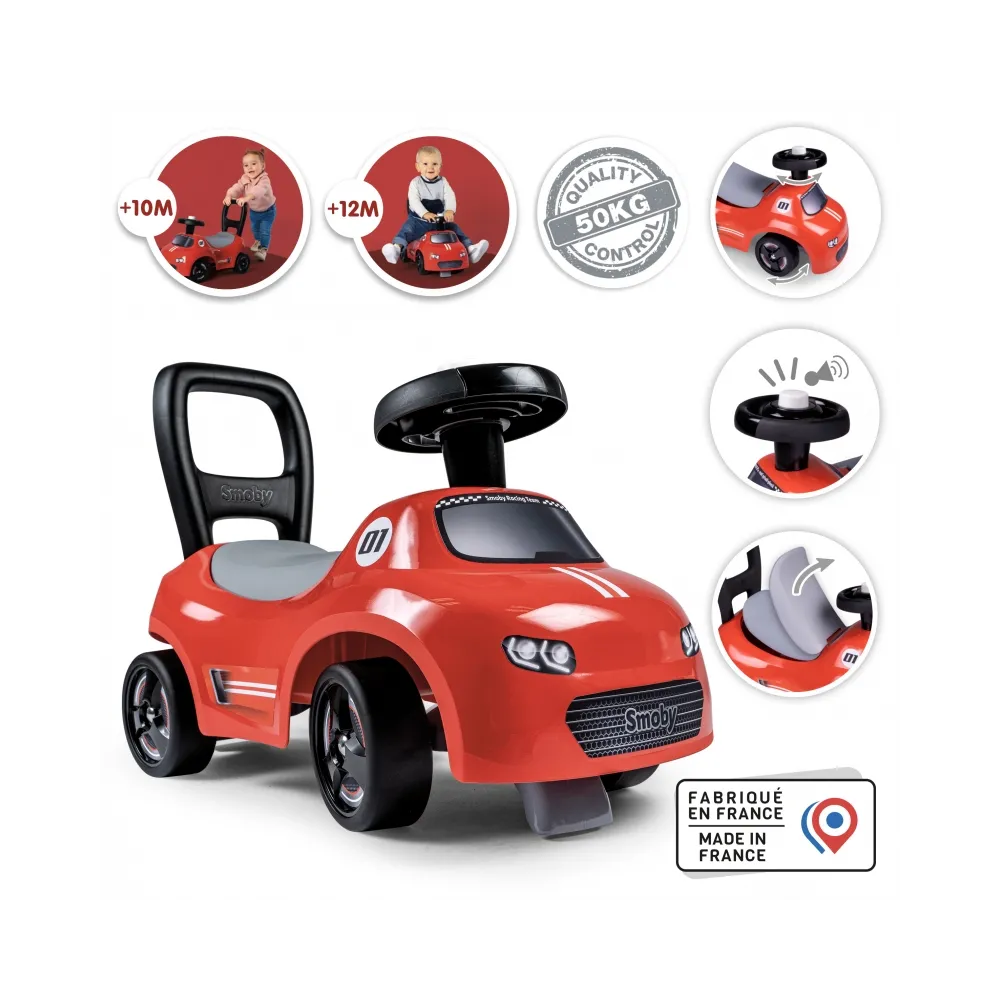Smoby Czerwony Jeździk z klaksonem Ride-On
