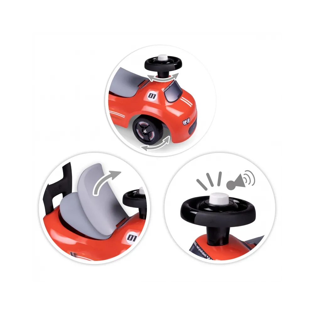 Smoby Czerwony Jeździk z klaksonem Ride-On