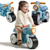 FALK Jeździk Biegowy Ciche Koła Motor Prem1er Retro Niebieski 1+