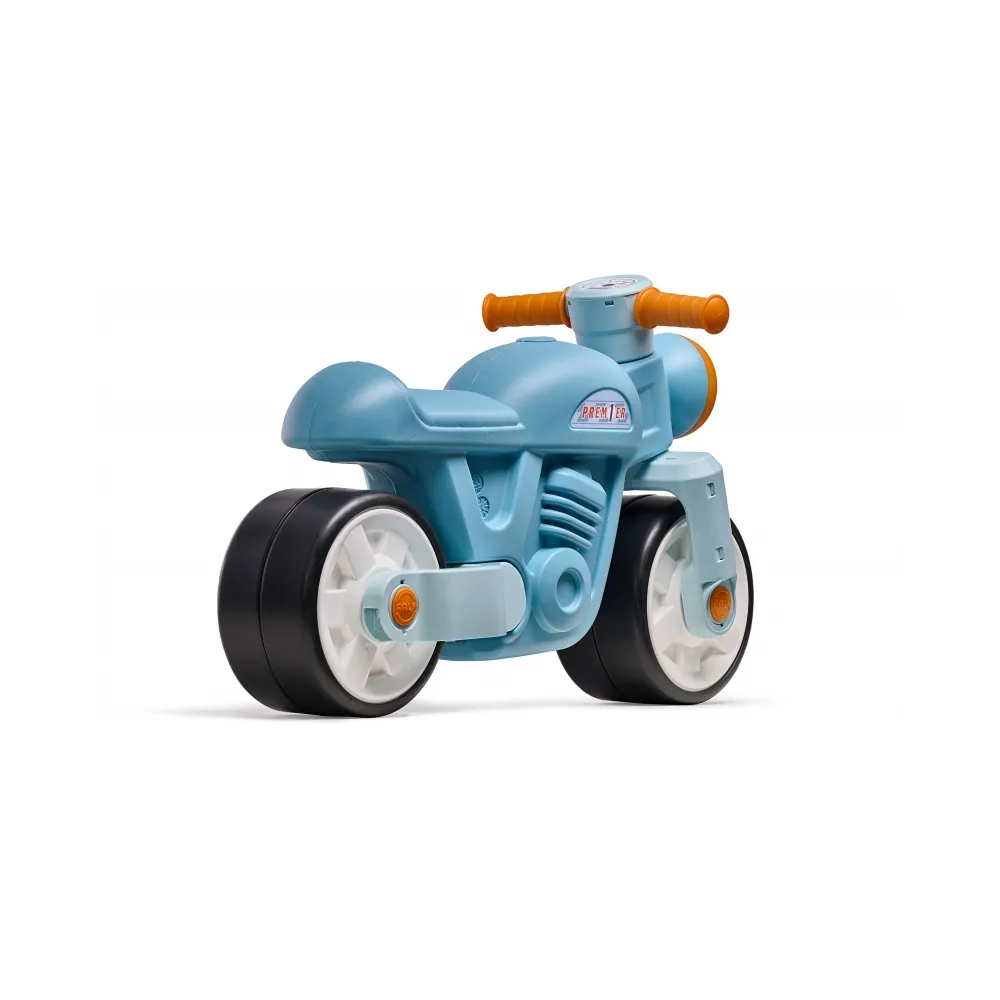 FALK Jeździk Biegowy Ciche Koła Motor Prem1er Retro Niebieski 1+