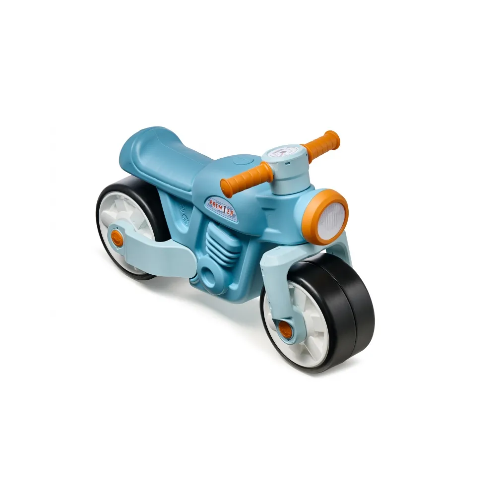 FALK Jeździk Biegowy Ciche Koła Motor Prem1er Retro Niebieski 1+