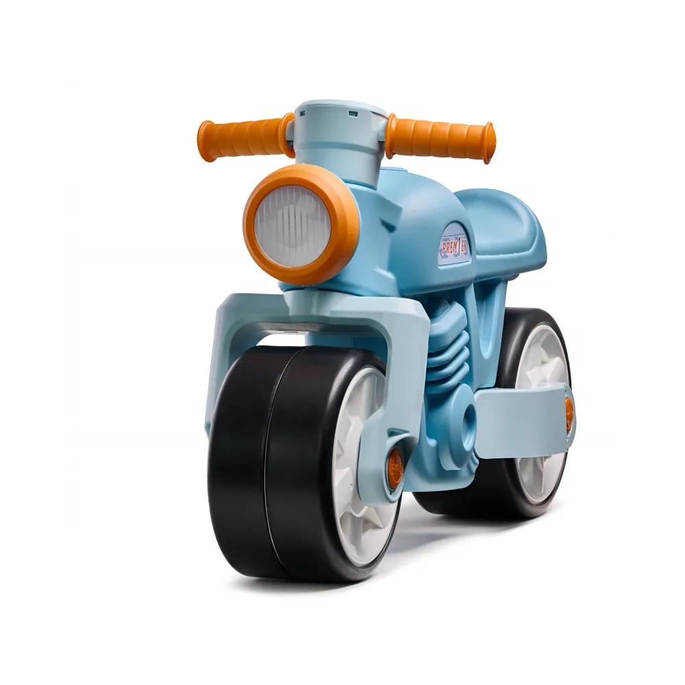 FALK Jeździk Biegowy Ciche Koła Motor Prem1er Retro Niebieski 1+