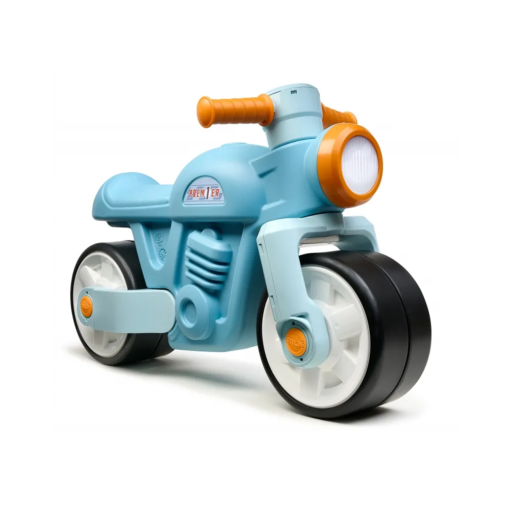 FALK Jeździk Biegowy Ciche Koła Motor Prem1er Retro Niebieski 1+