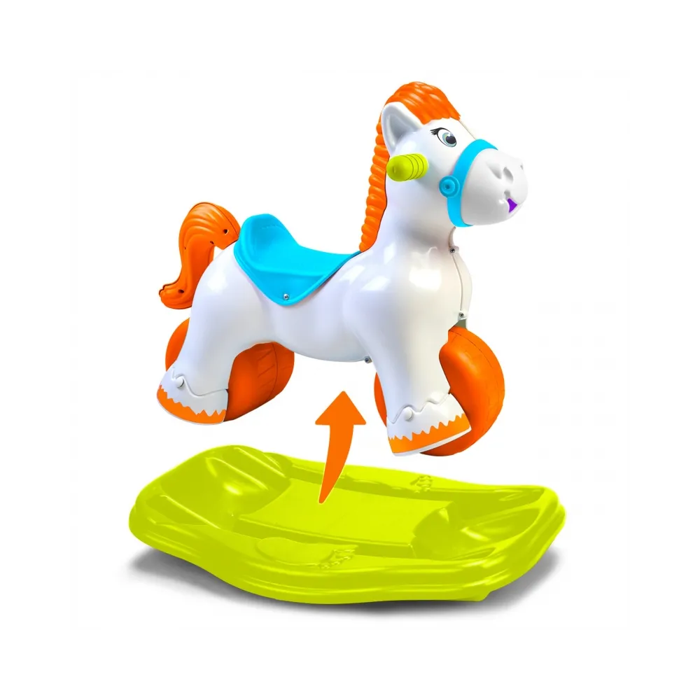 Interaktywny jeździk z efektami dźwiękowymi dla dzieci.