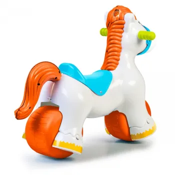 Bezpieczna zabawka promująca rozwój psychomotoryczny malucha.