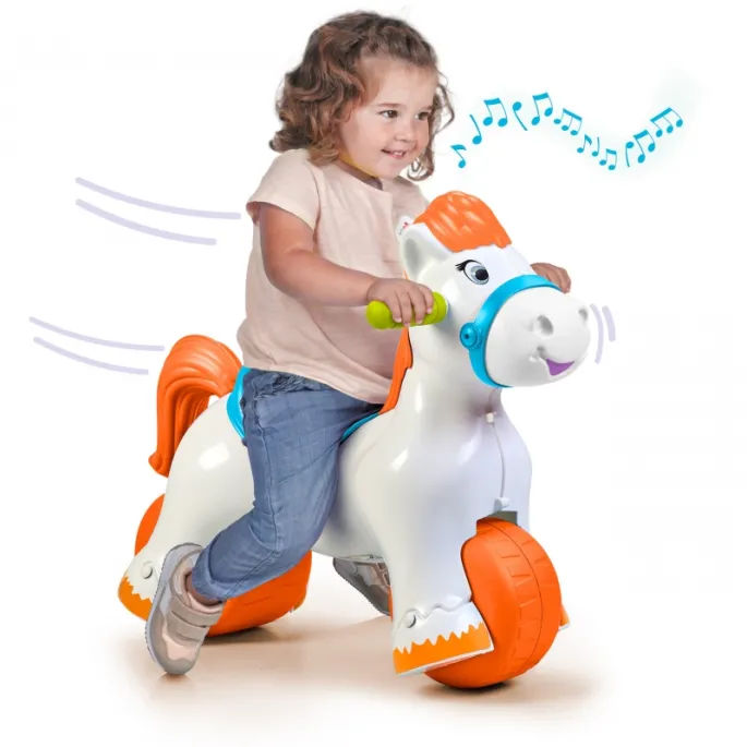 Konik do bujania i jeżdżenia dla małych śmiałków.