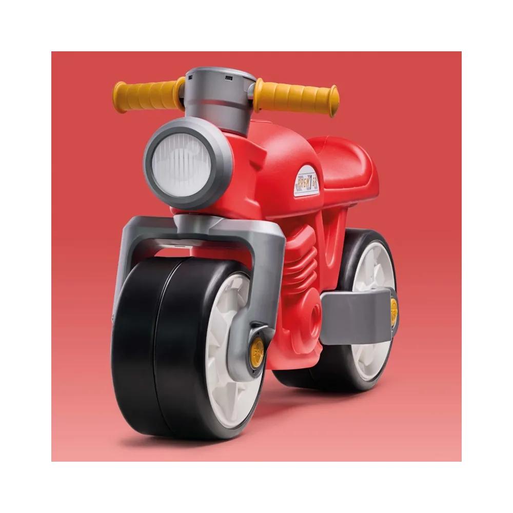 FALK Jeździk Biegowy Ciche Koła Motor Prem1er Retro Czerwony 1+