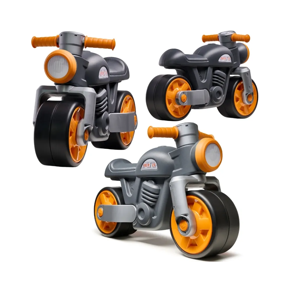 FALK Jeździk Biegowy Ciche Koła Motor Prem1er Retro Czarny 12m+