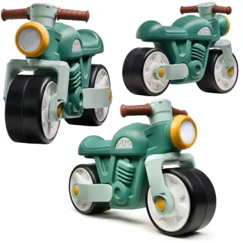 FALK Jeździk Biegowy Ciche Koła Motor Prem1er Retro Zielony 12+