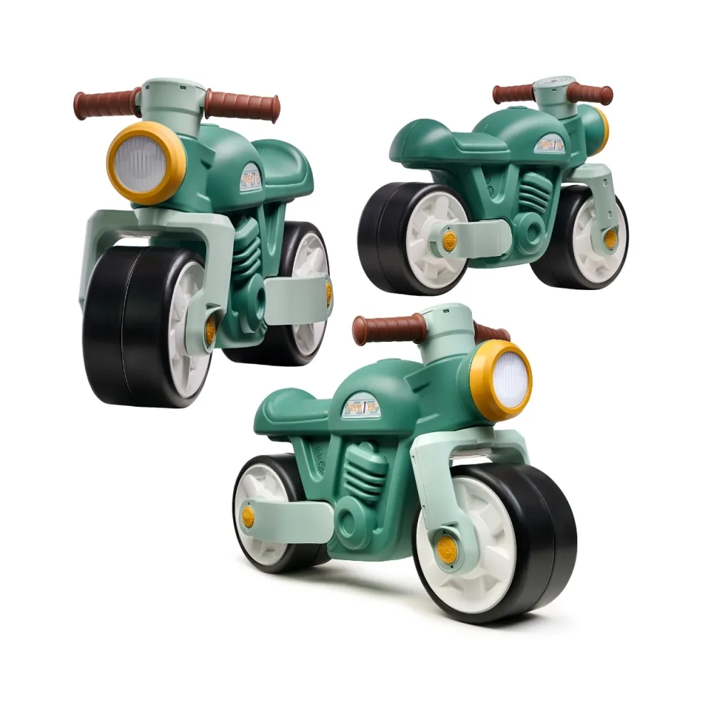 FALK Jeździk Biegowy Ciche Koła Motor Prem1er Retro Zielony 12+