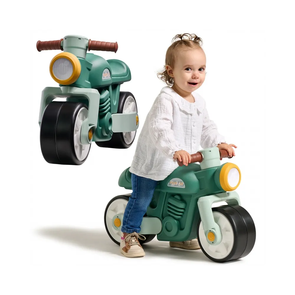 FALK Jeździk Biegowy Ciche Koła Motor Prem1er Retro Zielony 12+