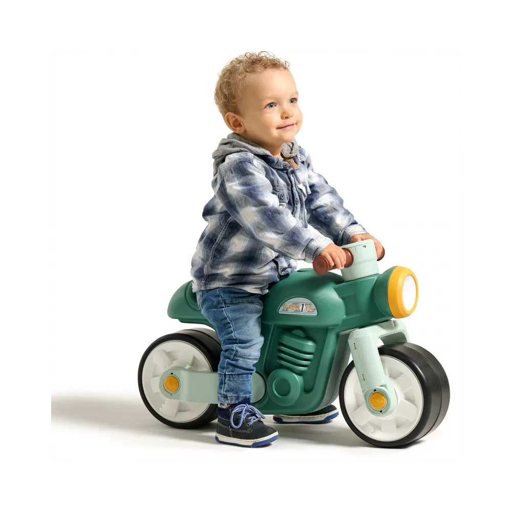 FALK Jeździk Biegowy Ciche Koła Motor Prem1er Retro Zielony 12+