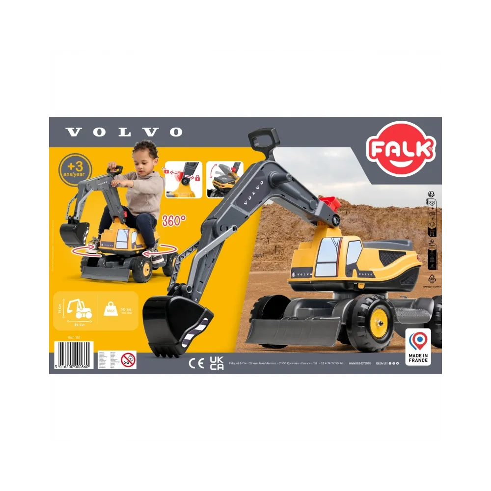 FALK Koparka Przegubowa Volvo Obrotowa Kabina Łopata Pług