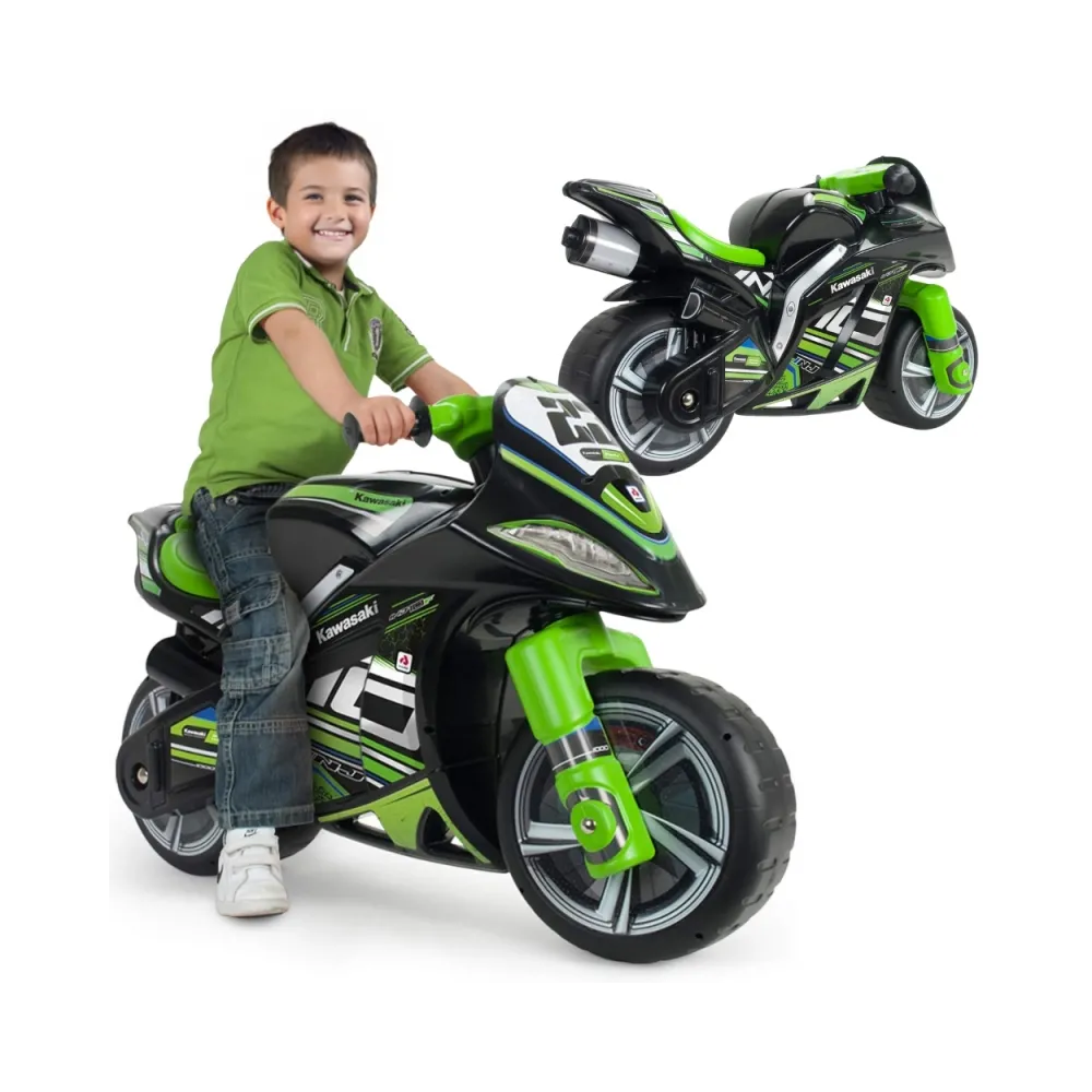 INJUSA Jeździk Pchacz Motor Biegowy Winner 750 Jeździk Kawasaki Ninja – Sportowy Motor Dla Dzieci