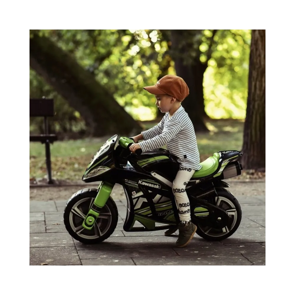 INJUSA Jeździk Pchacz Motor Biegowy Winner 750 Jeździk Kawasaki Ninja – Sportowy Motor Dla Dzieci