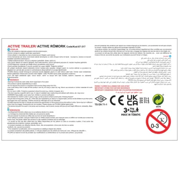 Dziecięca przyczepka rozwijająca kreatywność i sprawność.