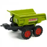 Dwuosiowa przyczepka do traktorka FALK dla dzieci z dużą skrzynią ładunkową