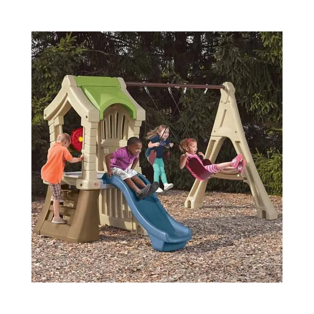 STEP2 Wieża z Huśtawkami Plac Zabaw zjeżdżalnia