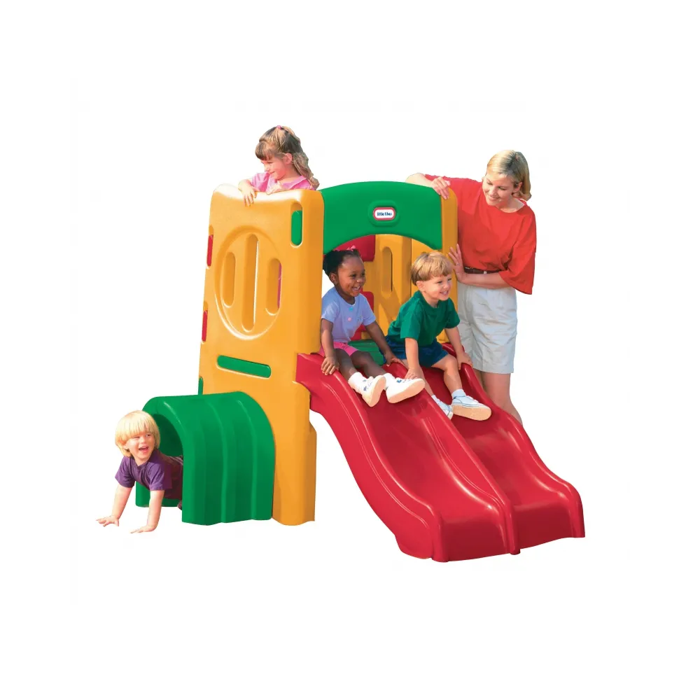 Małpi gaj Little Tikes z podwójną zjeżdżalnią na plac zabaw dla dzieci