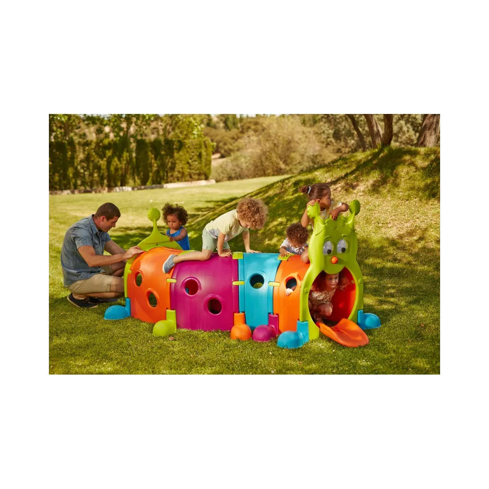 Zestaw tunel gąsienica idealny do prywatnych ogrodów lub przedszkoli