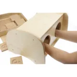 MASTERKIDZ Zabawka Sensoryczna Rozpoznaj Dotykiem Literki Cyfry Kształty Montessori