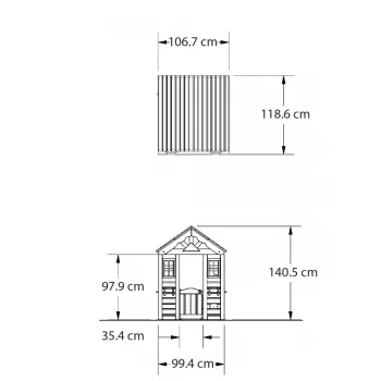BACKYARD DISCOVERY Drewniany Domek Ogrodowy dla Dzieci Timberlake