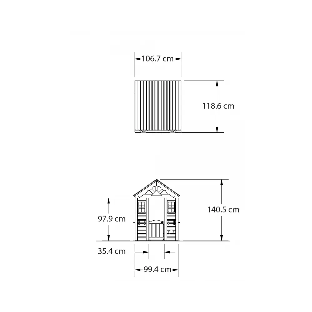 BACKYARD DISCOVERY Drewniany Domek Ogrodowy dla Dzieci Timberlake