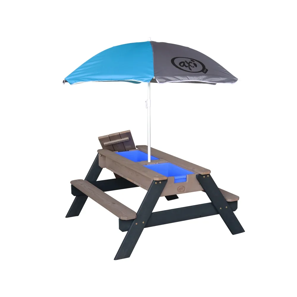 AXI Stół Piknikowy Nick z Pojemnikami na Piasek/Wodę z Parasolem