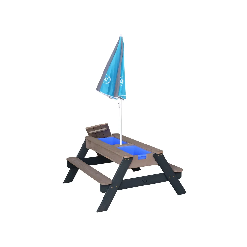 AXI Stół Piknikowy Nick z Pojemnikami na Piasek/Wodę z Parasolem