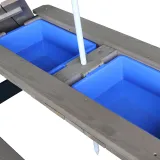 AXI Stół Piknikowy Nick z Pojemnikami na Piasek/Wodę z Parasolem