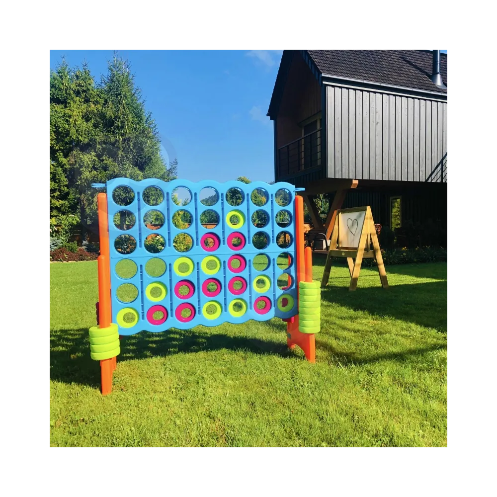 Zestaw FEBER do gry 4 in Line z zielonymi i różowymi kółkami