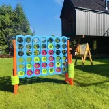 Zestaw FEBER do gry 4 in Line z zielonymi i różowymi kółkami