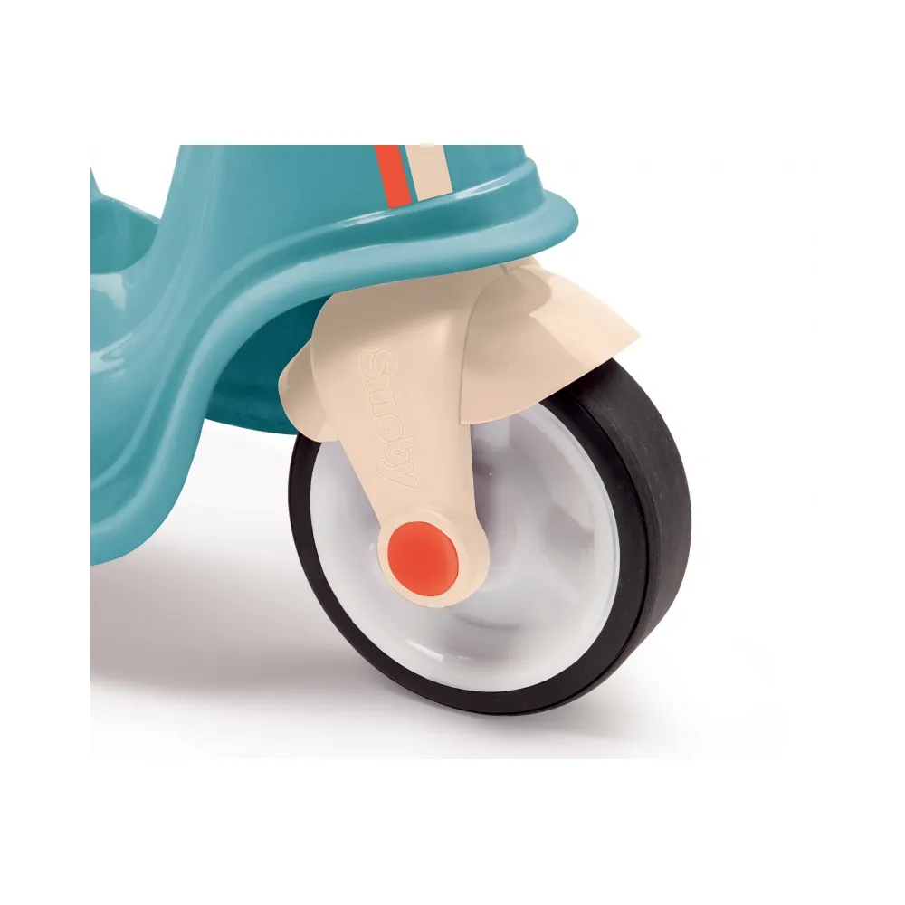 Smoby Niebieski jeździk skuter Retro Ciche koła Scooter