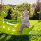 WOOPIE Bujak Wieloosobowy Dino Huśtawka Równoważna Jasno Zielony