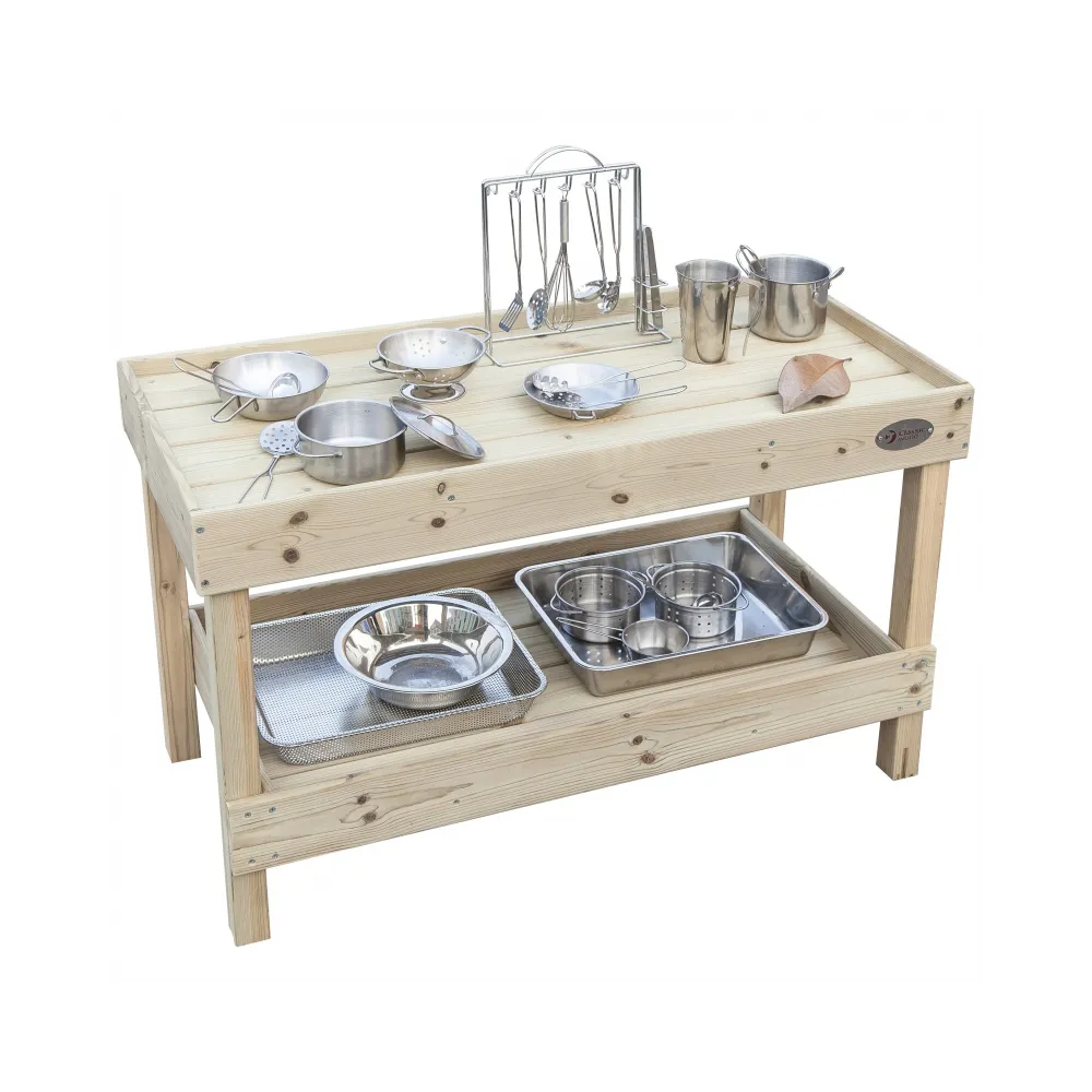 Drewniany blat kuchenny idealny dla małych kucharzy