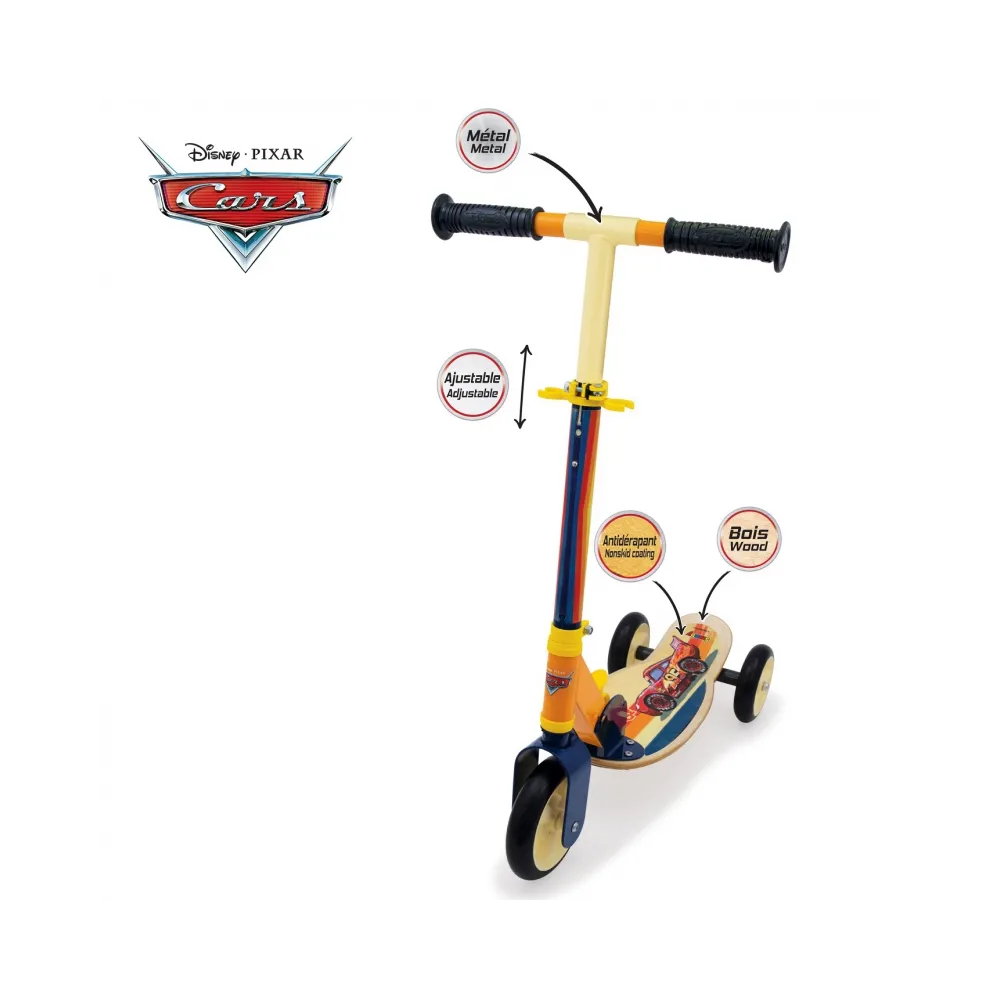 Bezpieczna hulajnoga z szerokim podestem dla najmłodszych.