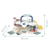 Dwa poziomy garażu SMOBY z funkcjonalną windą.