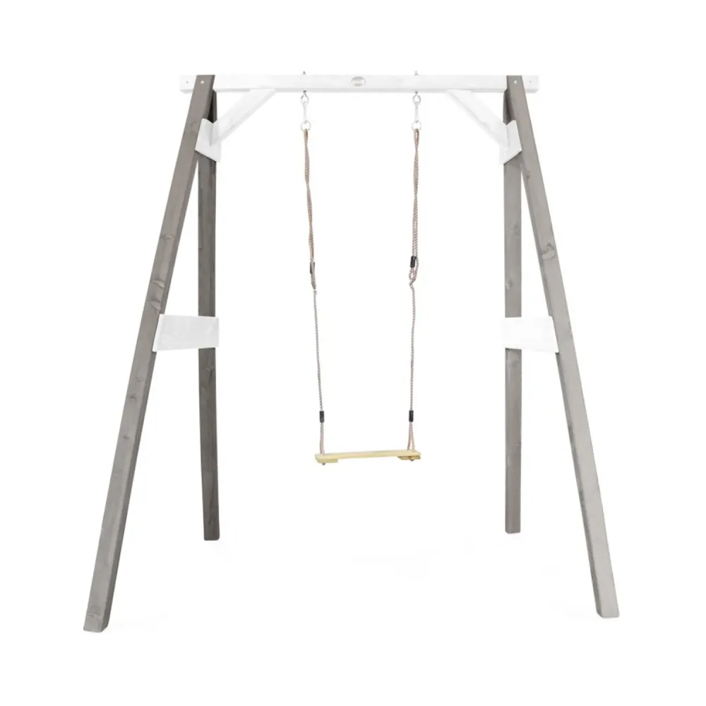 AXI Drewniana Huśtawka z Siedziskiem Szary Plac Zabaw