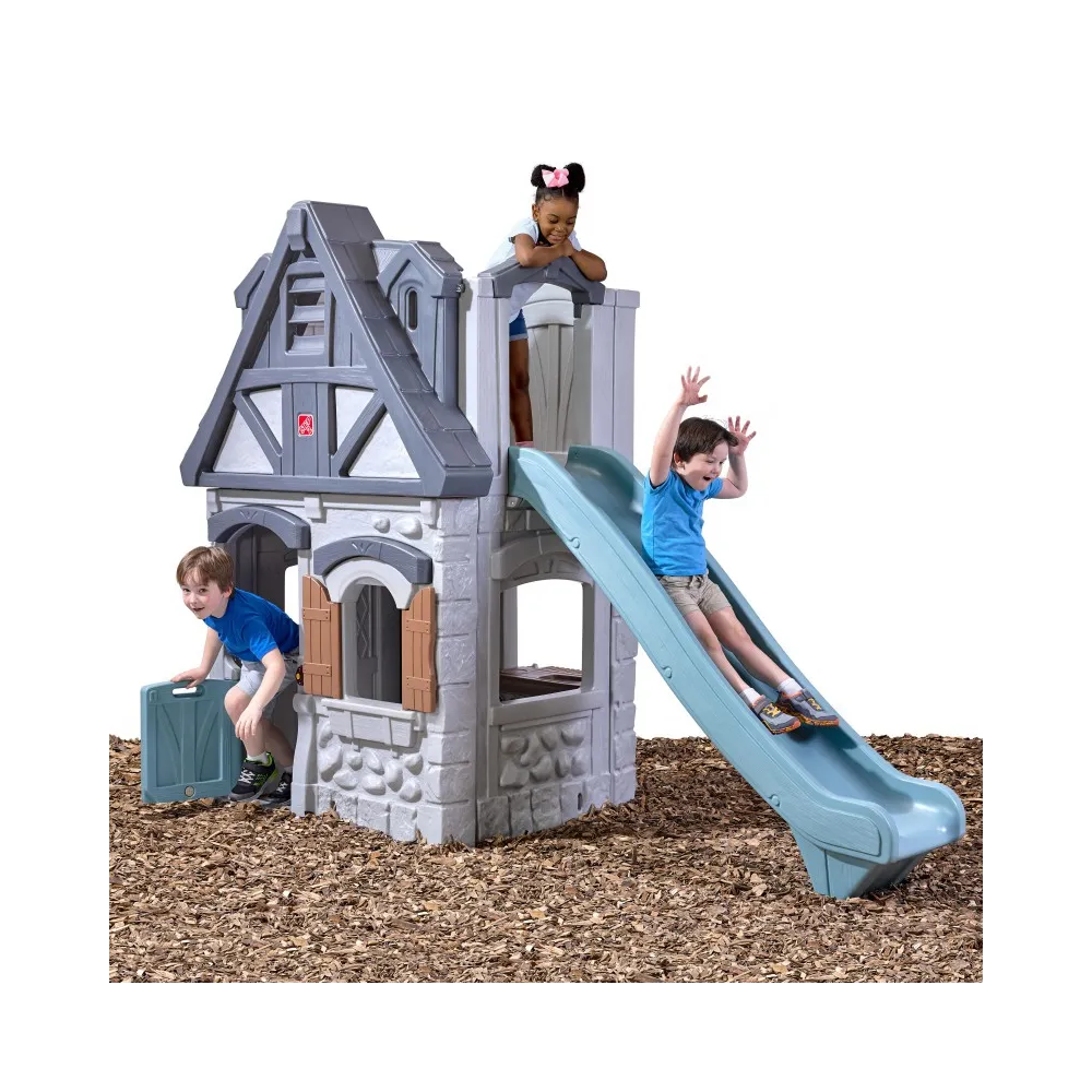 STEP 2 Domek Zamek Plac Zabaw Zjeżdżalnia dla Dzieci 2w1
