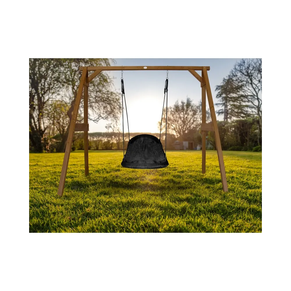 AXI Huśtawka Drewniana Roxy Nest Brązowa