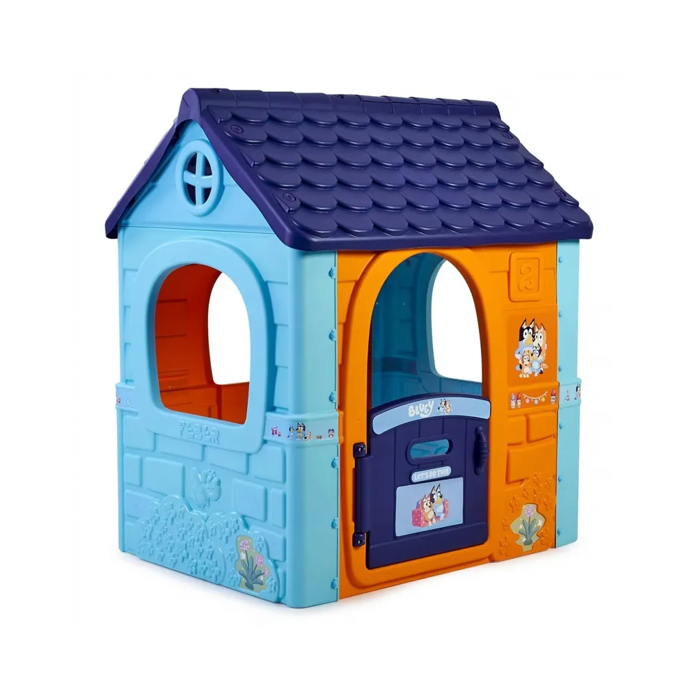 Bezpieczny domek ogrodowy dla małych fanów Bluey