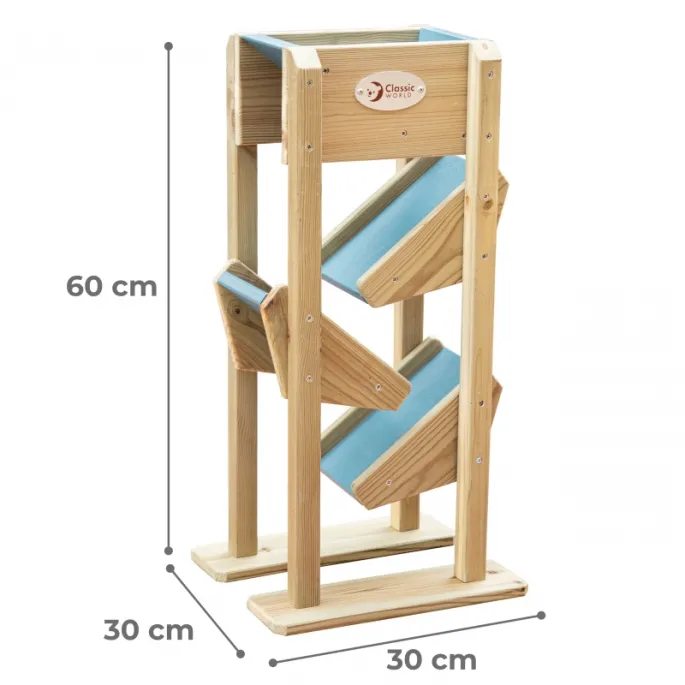 Wysokiej jakości drewniana zjeżdżalnia dla dzieci