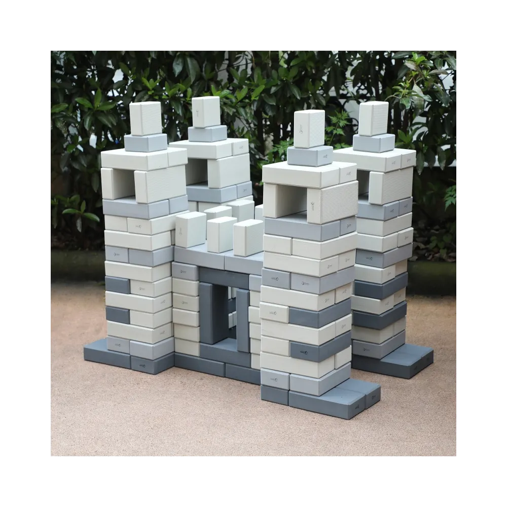 CLASSIC WORLD EDU Mega Klocki Konstrukcyjne Cegiełki EVA Miękkie do Budowania 90 el.