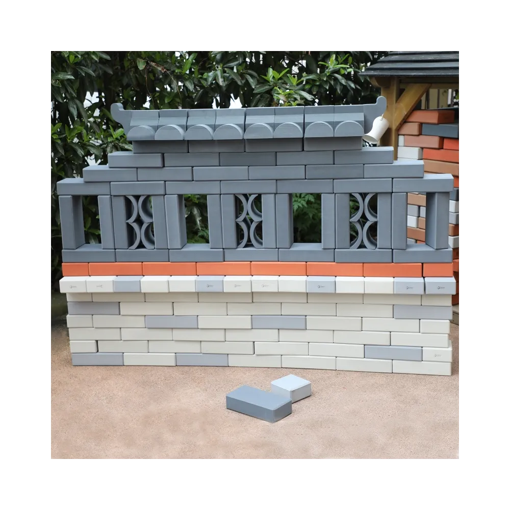 CLASSIC WORLD EDU Mega Klocki Konstrukcyjne Cegiełki EVA Miękkie do Budowania 90 el.