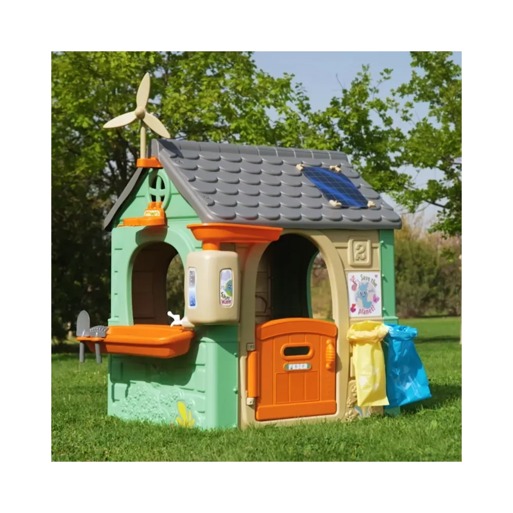 Domek do nauki o segregacji odpadów dla dzieci