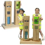 Stacja ładowania do samochodów - zabawka edukacyjna dla dzieci.