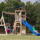 Bezpieczna piaskownica z daszkiem