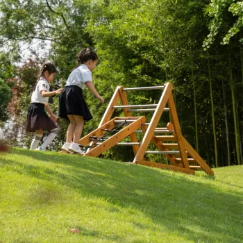 CLASSIC WORLD EDU Drewniany Plac Zabaw XL Zestaw Drabinka Montessori do Wspinaczki